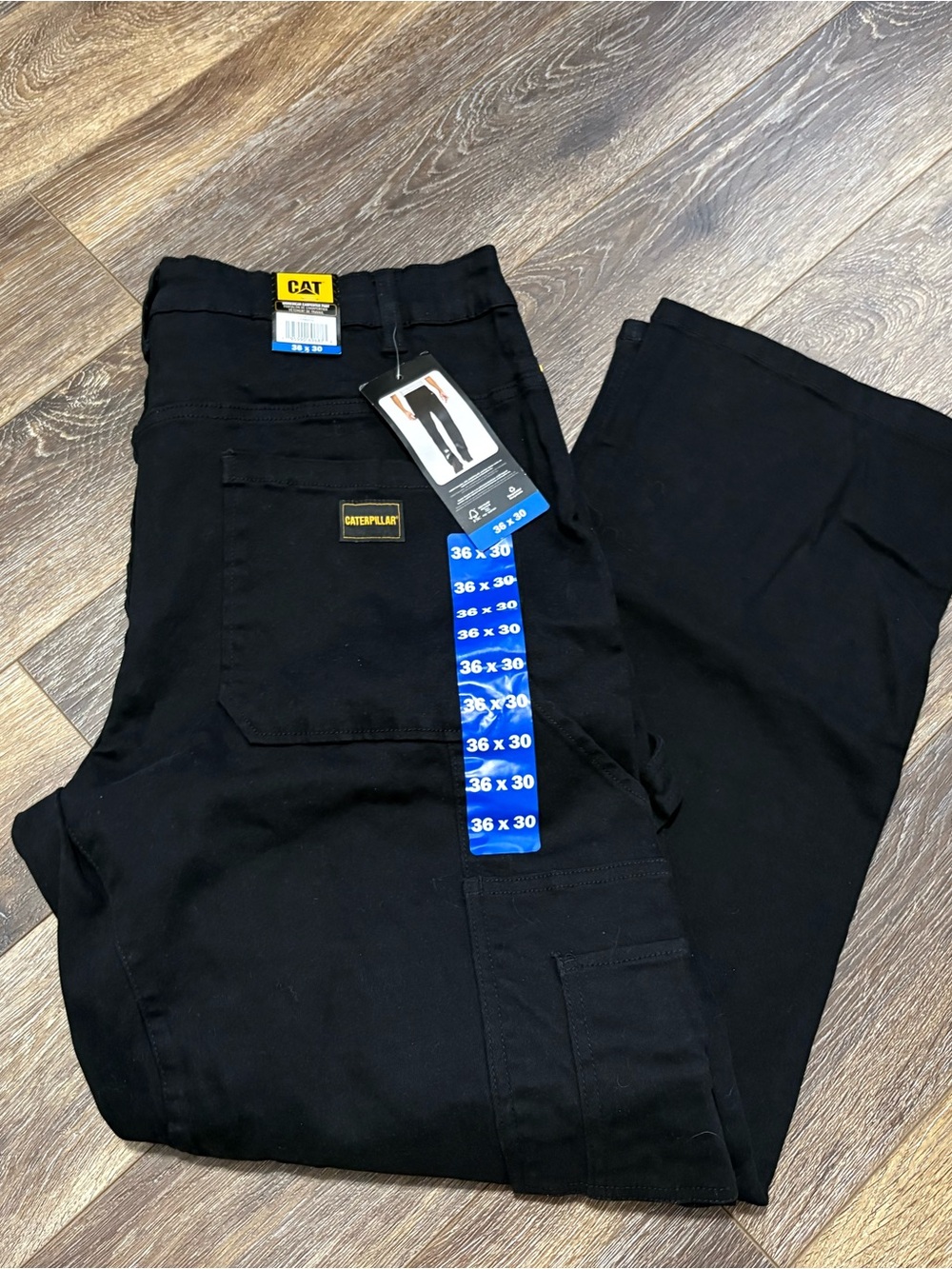 Caterpillar Men's Black Cargo Work Pants
